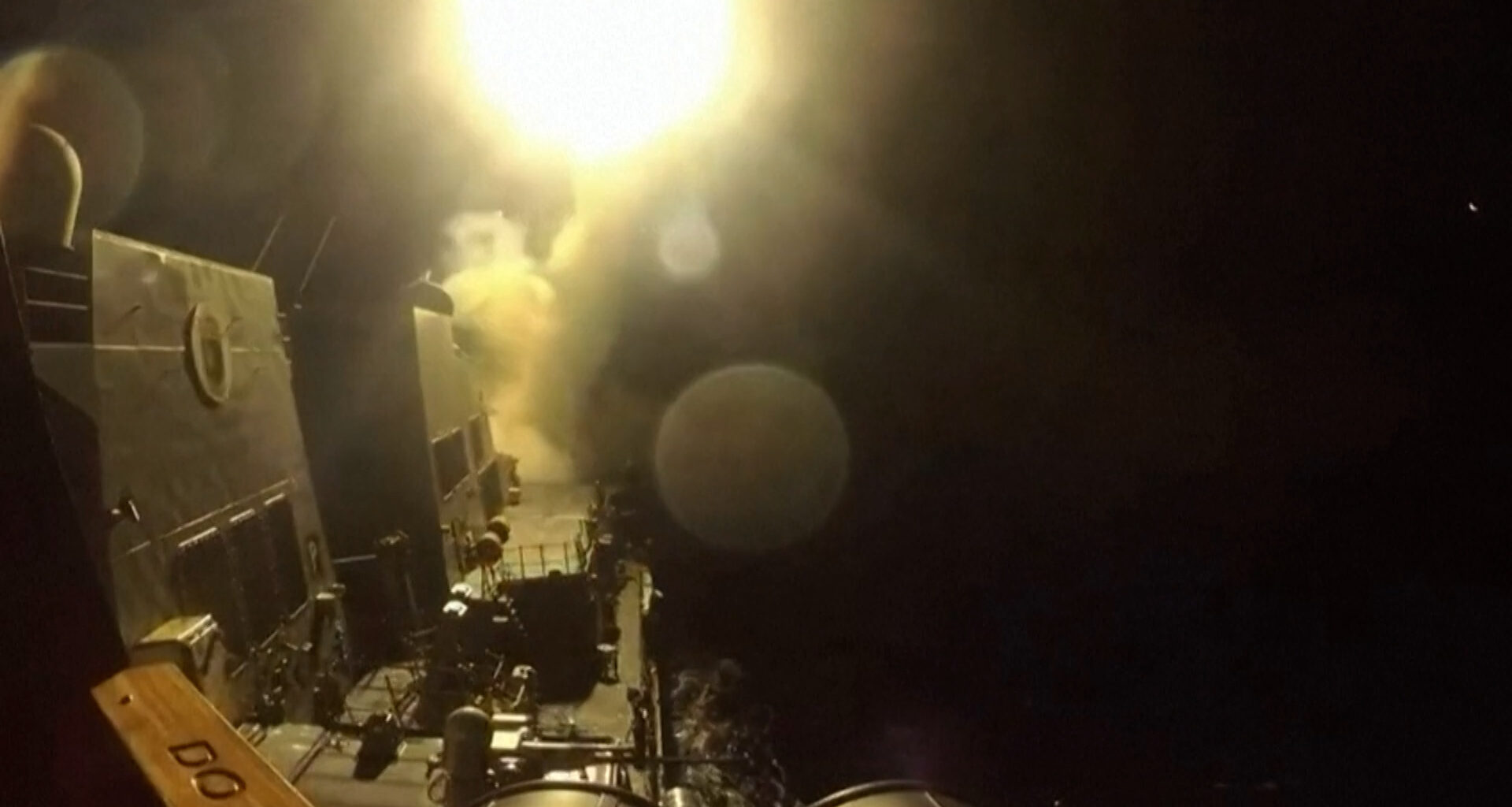US releases video of warship firing missiles in strikes on Iran | Weapons