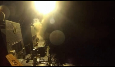 US releases video of warship firing missiles in strikes on Iran | Weapons