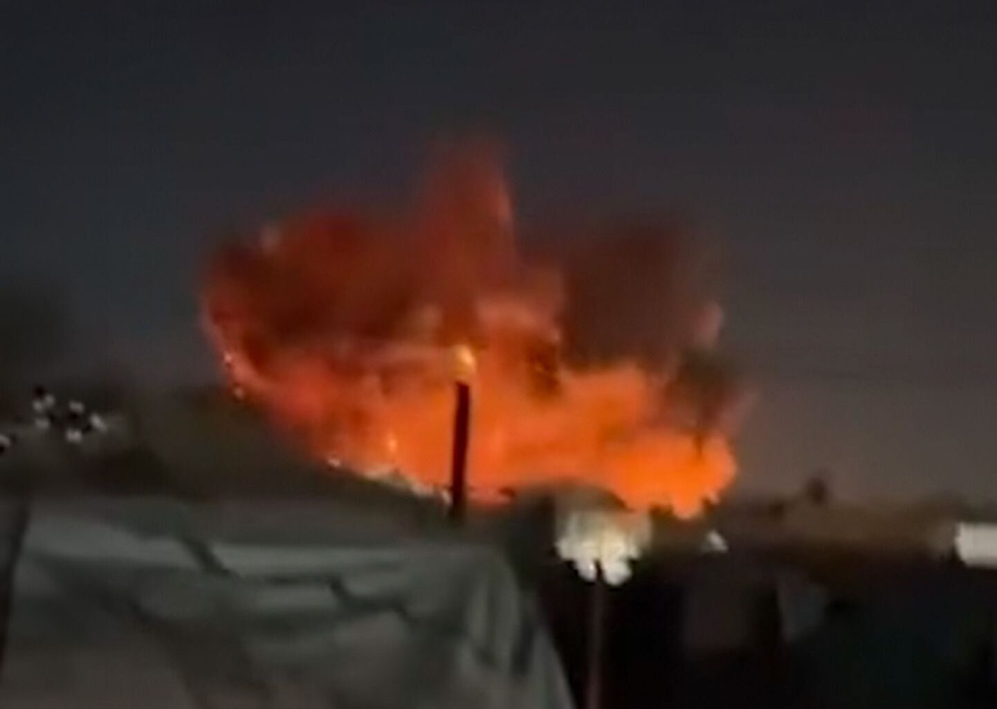 Israeli strike kills two, setting tents ablaze in Gaza humanitarian zone | Gaza