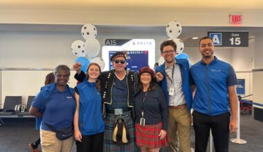 Inside Delta’s World Cup send-off for Scotland football's Tartan Army traveling from Boston to Miami