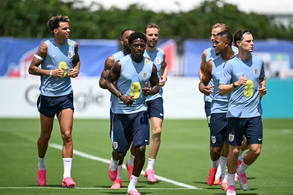 England World Cup training camp.