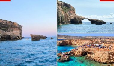 Jet skier, 26, crushed to death by Malta's 'Kissing Elephants' archway after US tourist jumped off rock formation