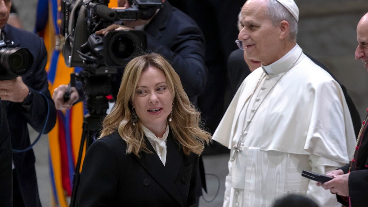 Prime Minister Giorgia Meloni and Pope Leo