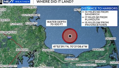 Meteorite heard in Massachusetts landed "right in the middle of Cape Cod Bay," NASA says