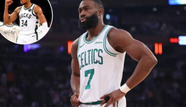 Jaylen Brown breaks silence on potential Giannis trade