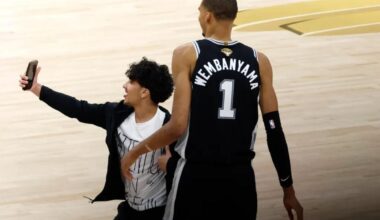 Court-storming NBA fan arrested, 'second individual' banned for life after NBA Finals selfie