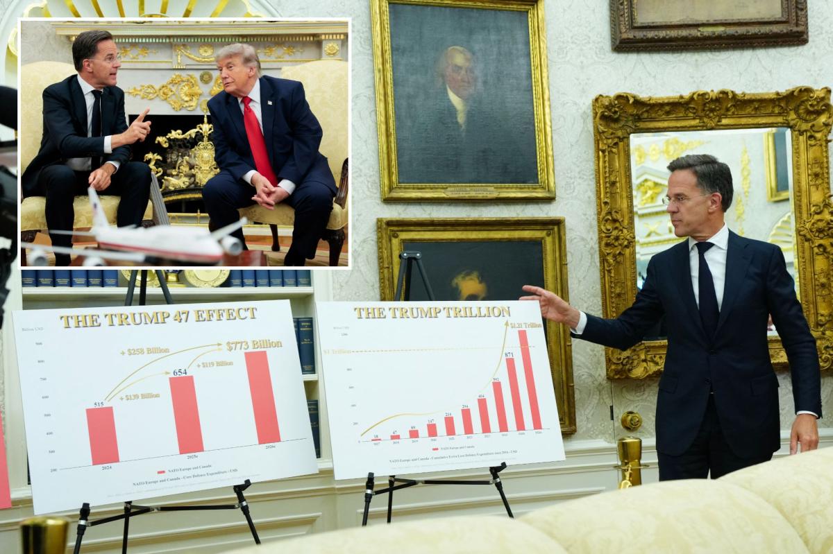 Trump cuts off NATO's Mark Rutte in Oval Office with stinging two-word comeback