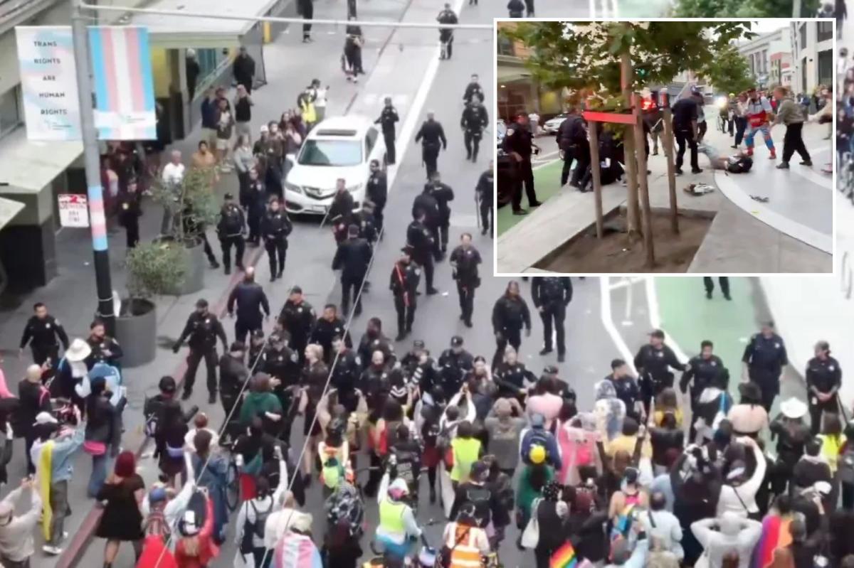 San Francisco’s Trans March turns violent as police clash with marchers over arrests