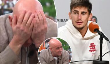 Andre Agassi could not believe Matteo Arnaldi’s French Open semifinal withdrawal