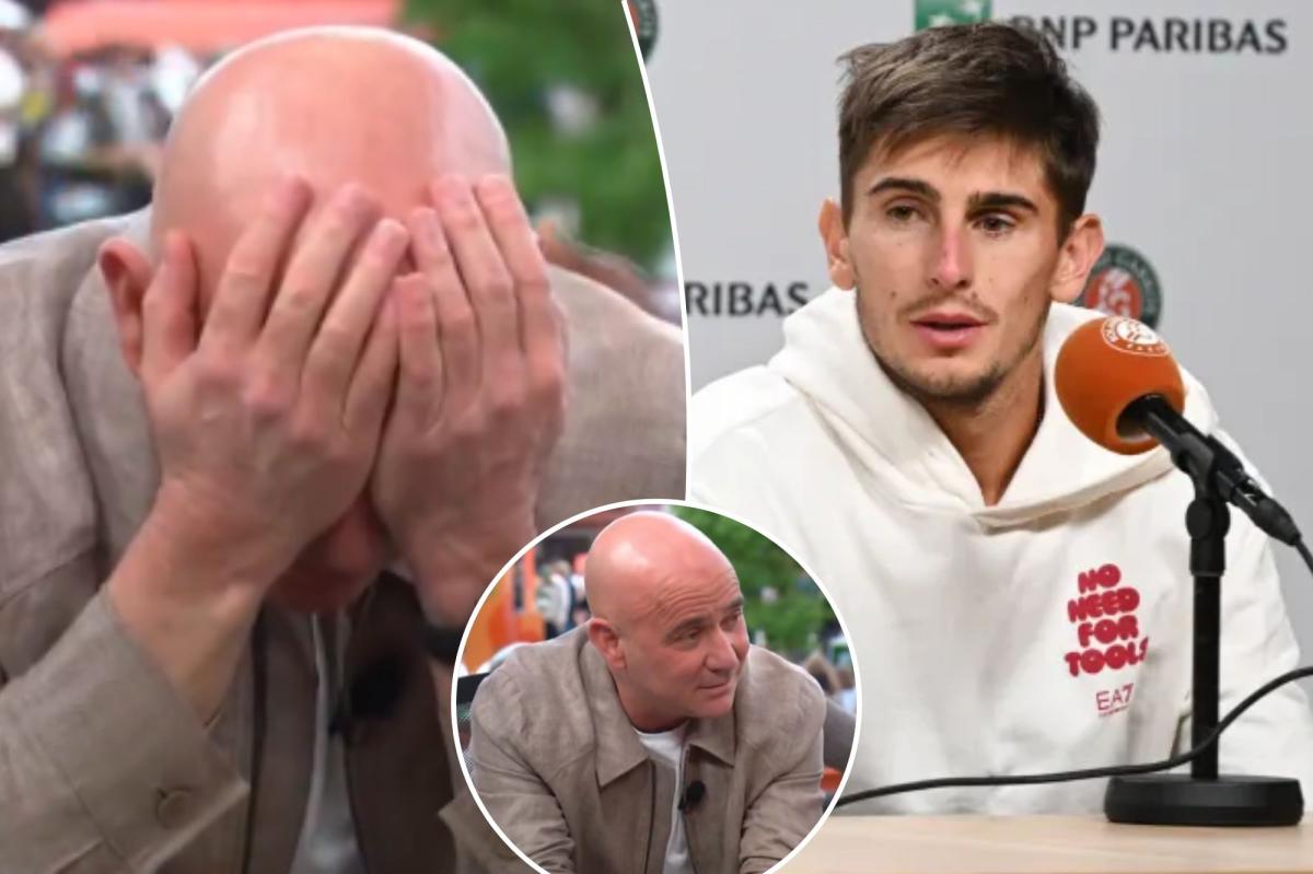 Andre Agassi could not believe Matteo Arnaldi’s French Open semifinal withdrawal