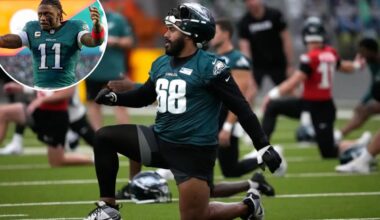 Eagles' Jordan Mailata happy A.J. Brown trade saga is over