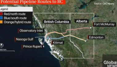 B.C. energy minister frustrated with communications over potential Alberta pipeline routes