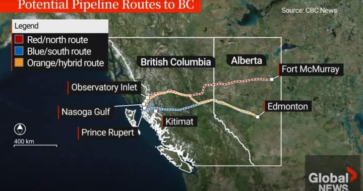 B.C. energy minister frustrated with communications over potential Alberta pipeline routes