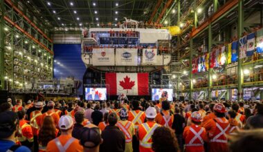 Canada celebrates keel laying for the first River-class destroyer