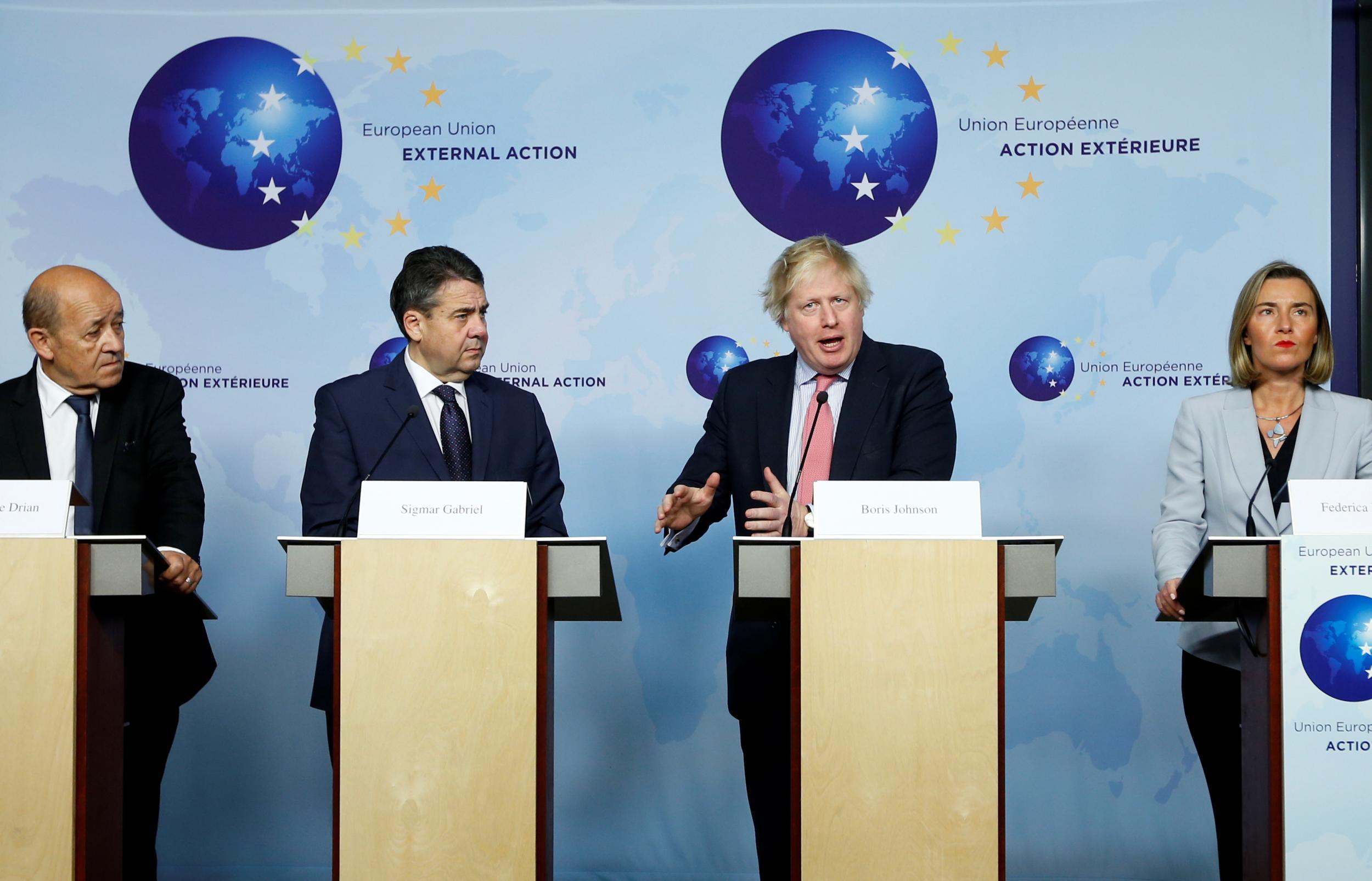 Boris Johnson warned Trump against withdrawing from the JCPOA
