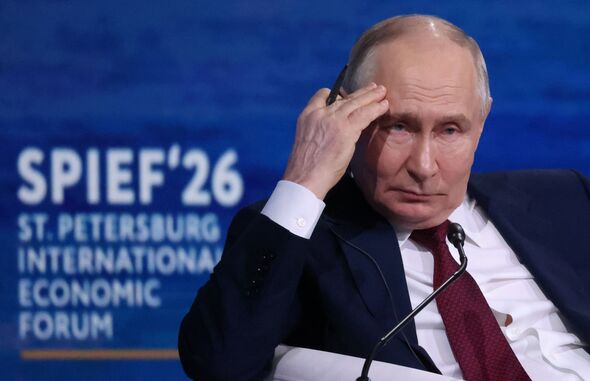 Russian President Vladimir Putin Participates In St. Petersburg International Economic Forum Plenary Session Russian President Vladimir Putin Participates In St. Petersburg International Economic Forum Plenary Session