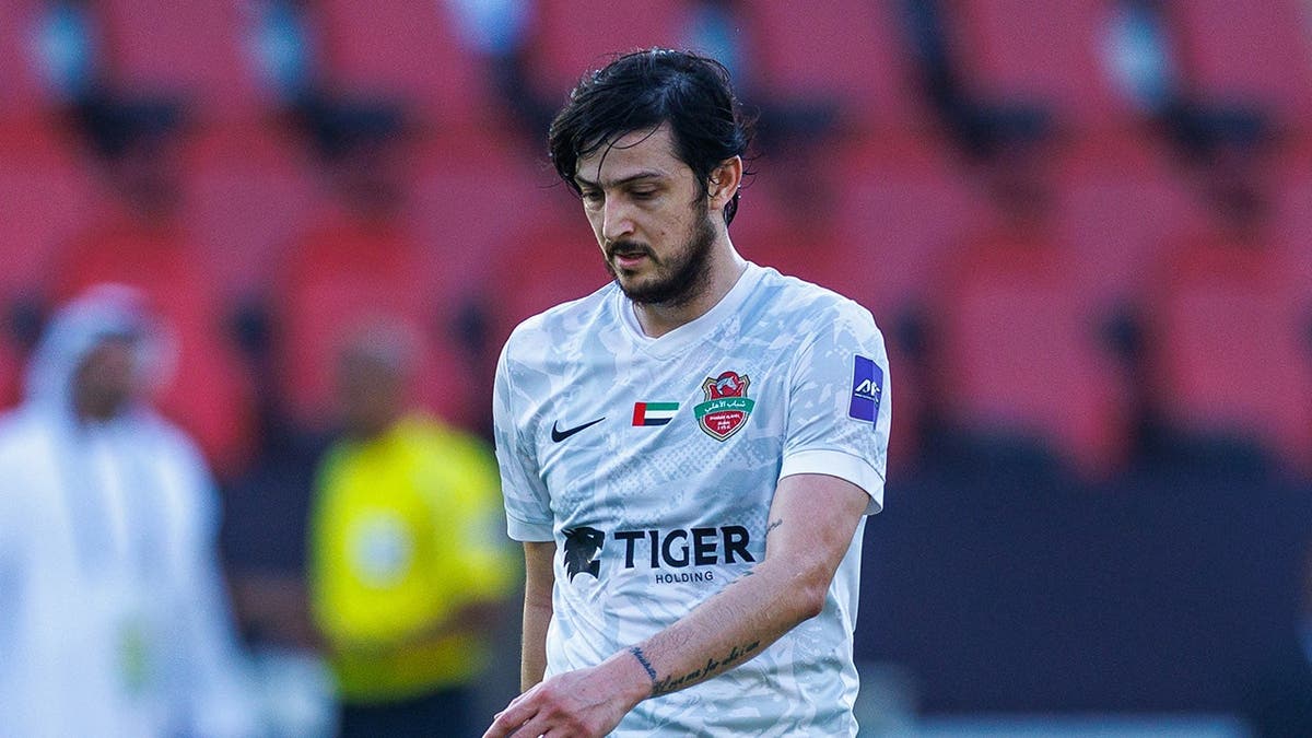 Sardar Azmoun playing soccer during AFC Champions League game in Jeddah
