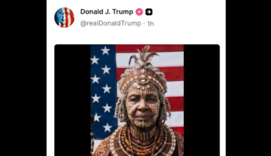 Trump posts video of AI-generated characters from around the world chanting, 'They love Donald Trump'