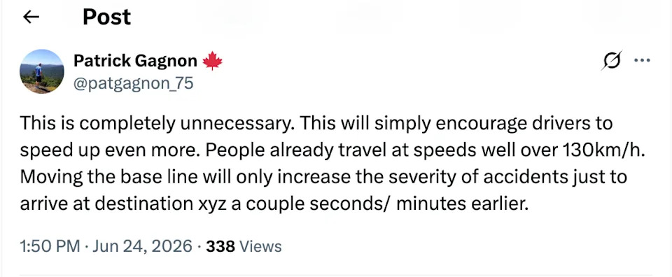 Screengrab of X comment courtesy: @patgagnon_75/X