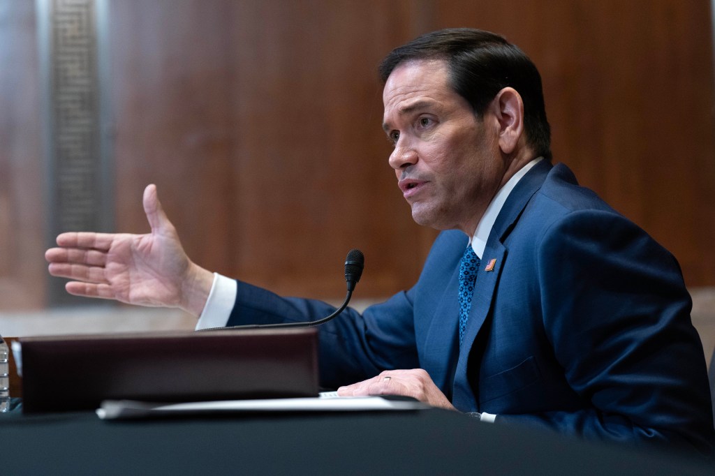 Secretary of State Marco Rubio testifies before the Senate Committee on Appropriations.