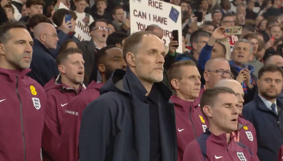 Thomas Tuchel has not sung the national anthem since becoming England manager