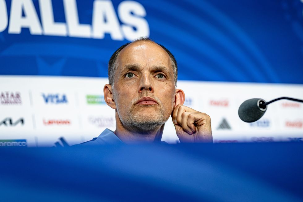 Thomas Tuchel has revealed he will sing England's national anthem if the Three Lions reach the World Cup final, admitting he remains too "shy" to join in at this stage of the tournament