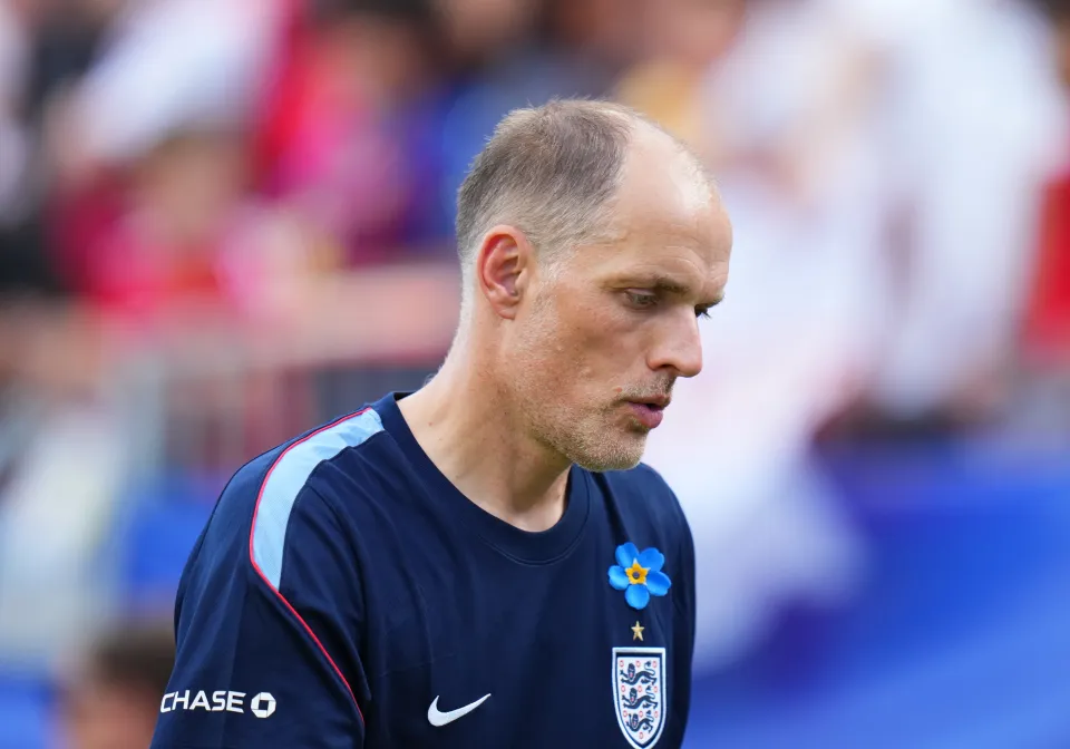 Thomas Tuchel during an England warm-up match for the World Cup