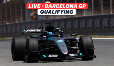 LIVE: Reaction as Russell roars to Barcelona pole from Hamilton; Antonelli third