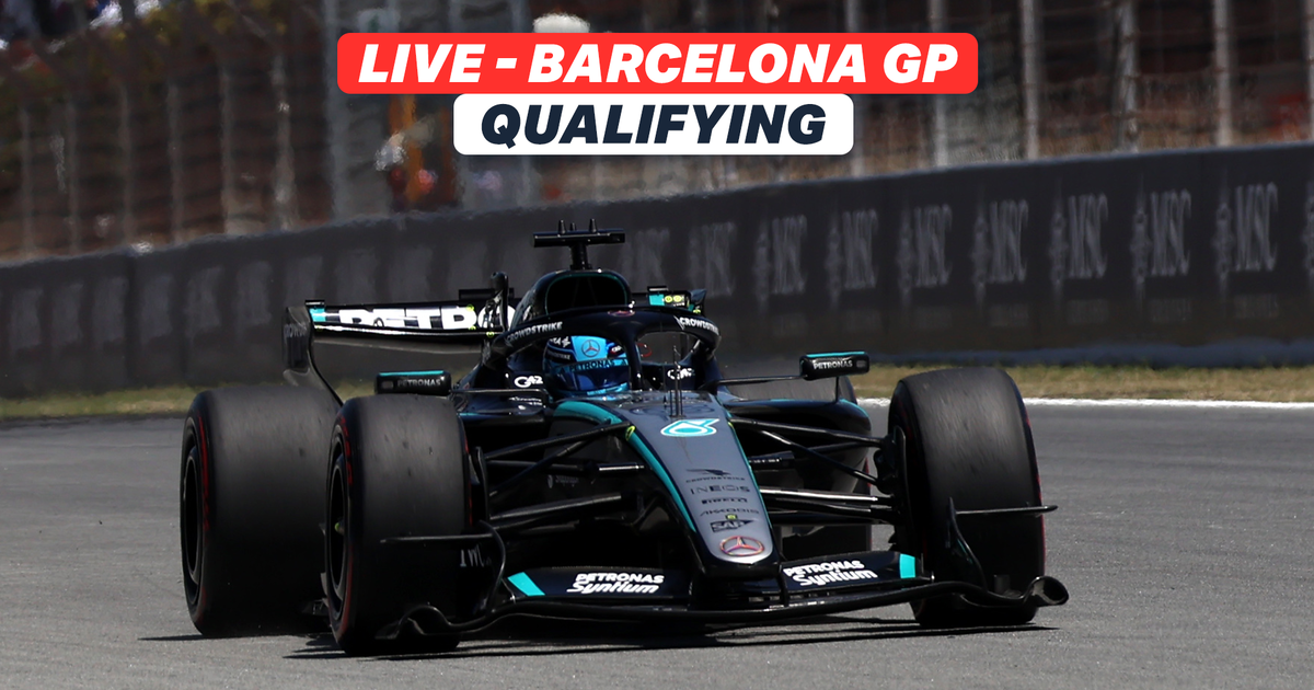 LIVE: Reaction as Russell roars to Barcelona pole from Hamilton; Antonelli third