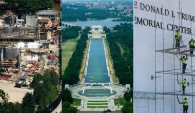 Reflecting Pool renovation, a massive White House ballroom and a triumphal arch: Here's how Trump is remaking D.C.