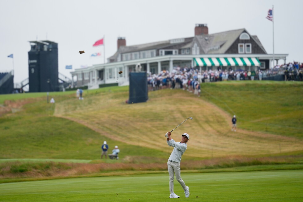 Miles Russell has dad caddie to finish US Open in Father's Day surprise