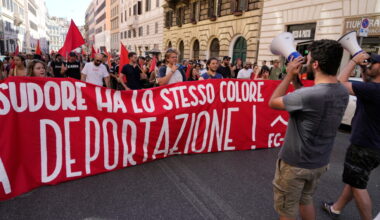 Pro- and anti-migration rallies draw thousands in Italian capital