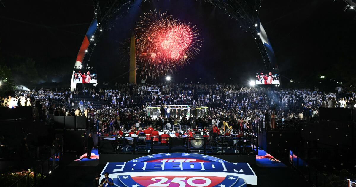 Trump's UFC Freedom 250 birthday bash was MAGA propaganda plus fights