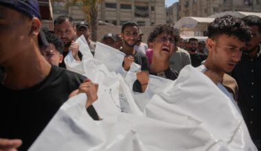 Israeli drone strike kills Palestinian siblings in a Gaza tent camp