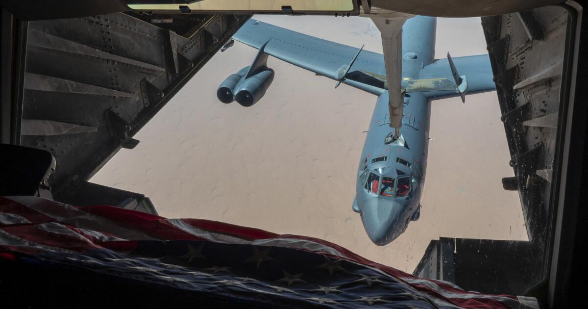B-52 plane crashes at Edwards Air Force Base in California