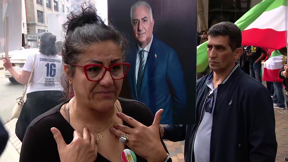 Protester in Seattle who is from Iran speaks about her home country's team playing in FIFA World Cup 2026