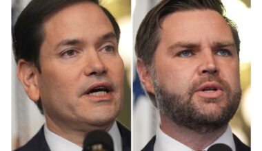 Vance and Rubio take different approaches as Iran tests their 2028 prospects