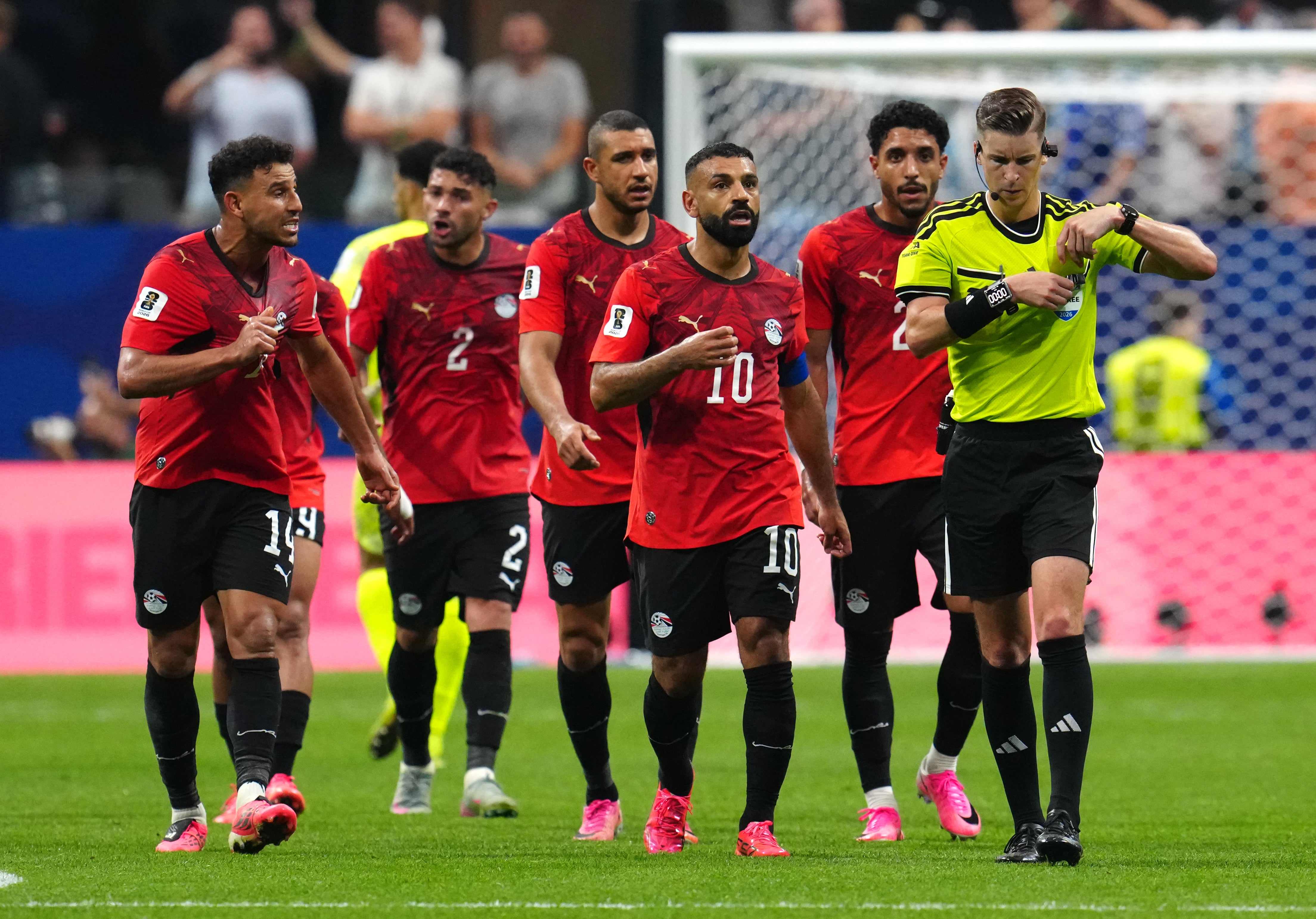 Egypt were left frustrated by the officials in defeat to Argentina