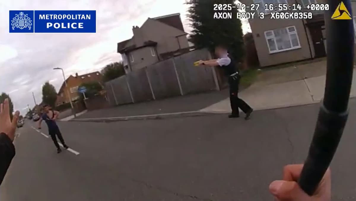 Moment man who killed dog walker in 'random' attack in west London is Tasered by police - London Evening Standard