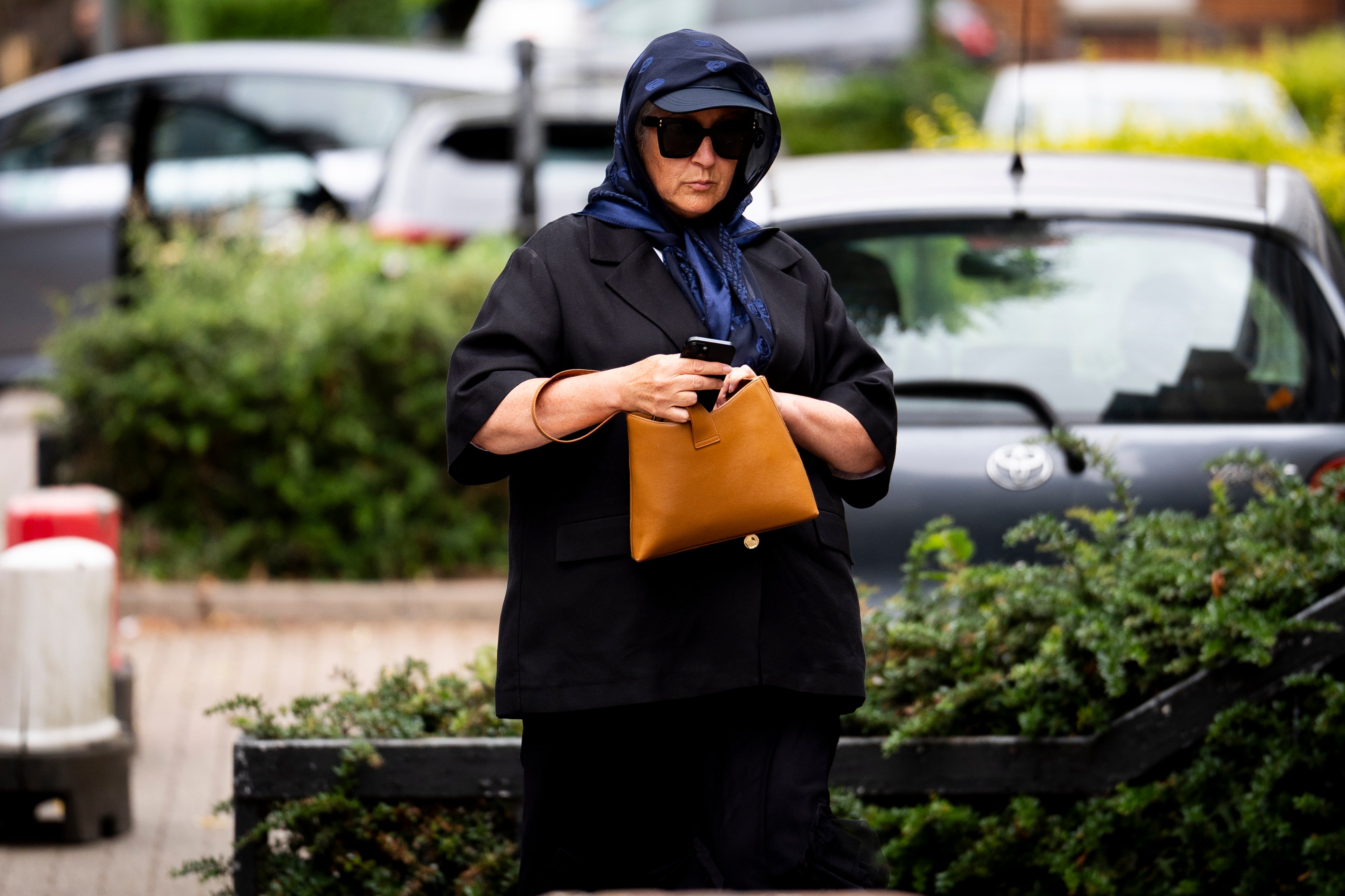 Deborah Franklin arriving at St Albans Crown Court.