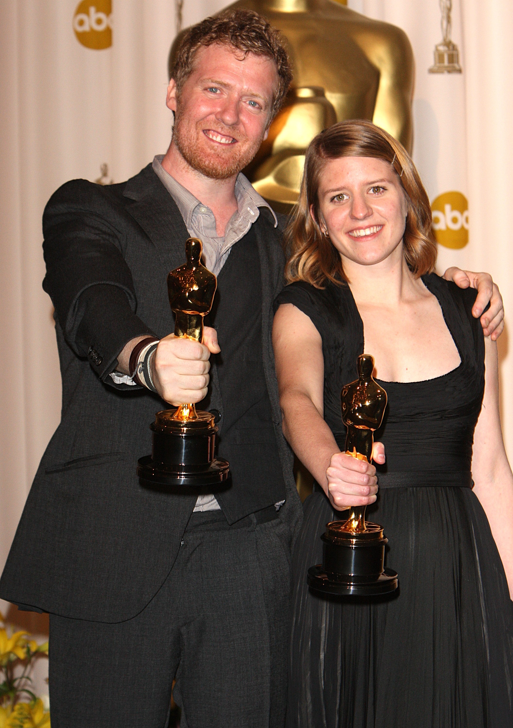 Hansard and Irglová with their Oscars in 2008