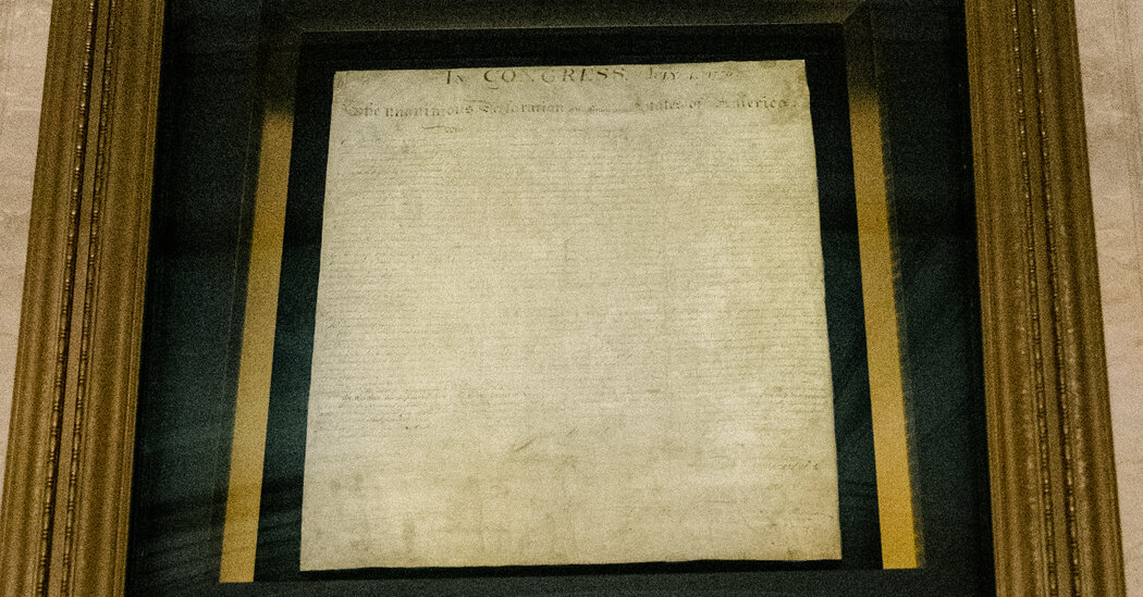 Once the Centerpiece of Celebration, a Faded Declaration Recedes