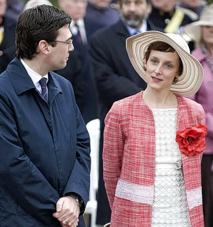 Andy Burnham with his wife Marie-France van Heel