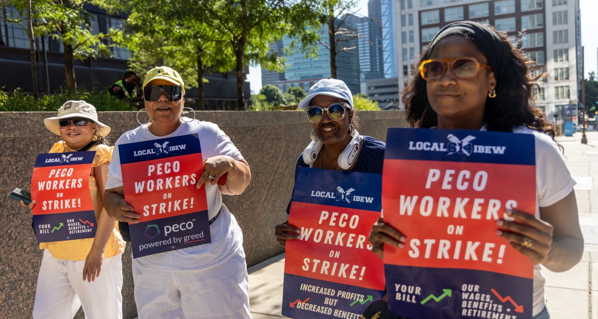 PECO workers strike amid July heat wave