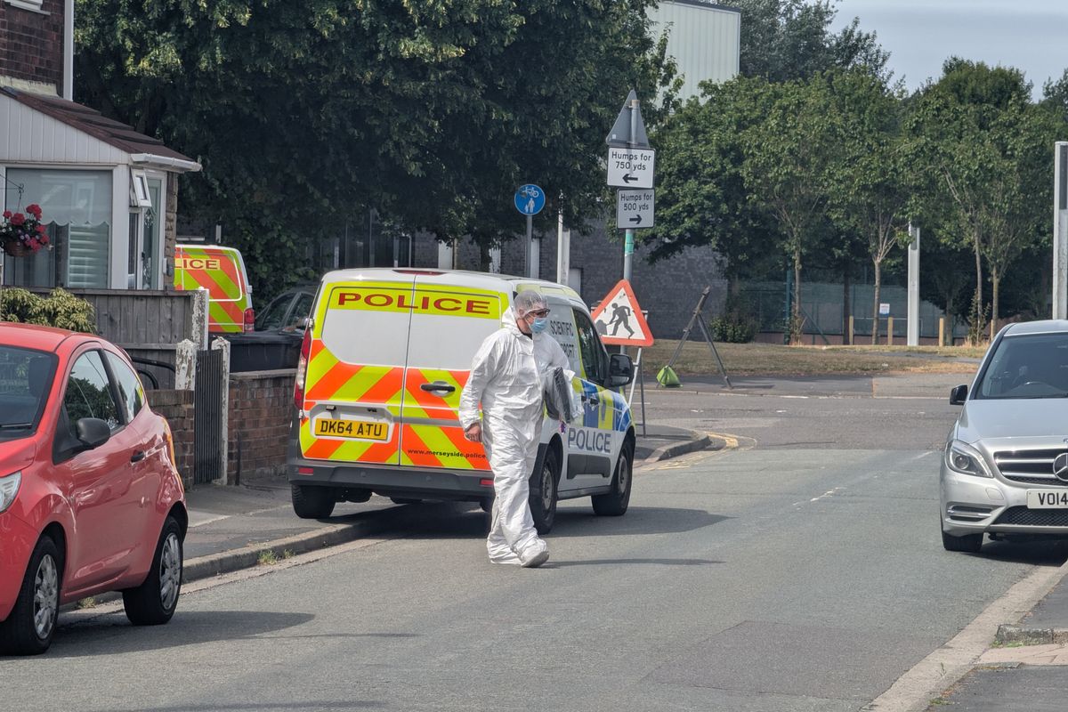 Merseyside Police forensic officer on St Ambrose Croft