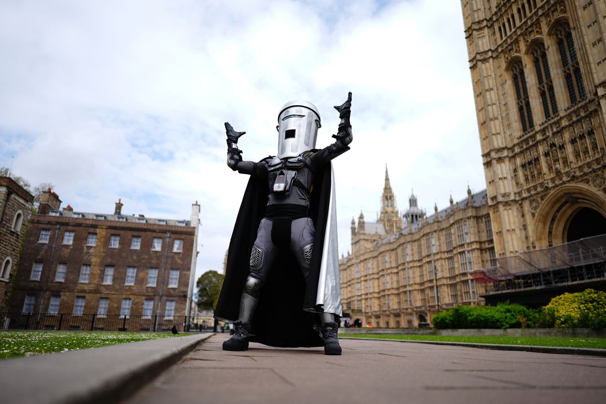 Mr Farage is locked in a bizarre by-election battle with Count Binface