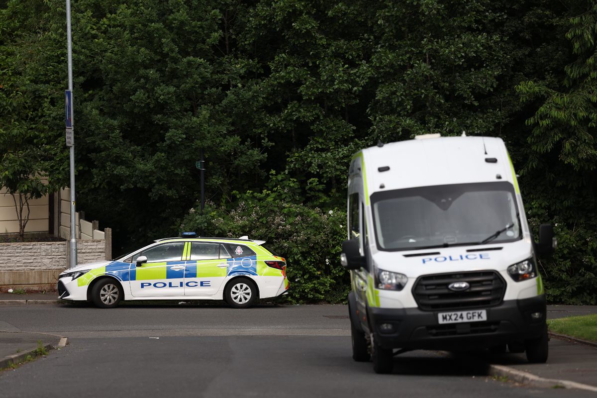 Police at the scene