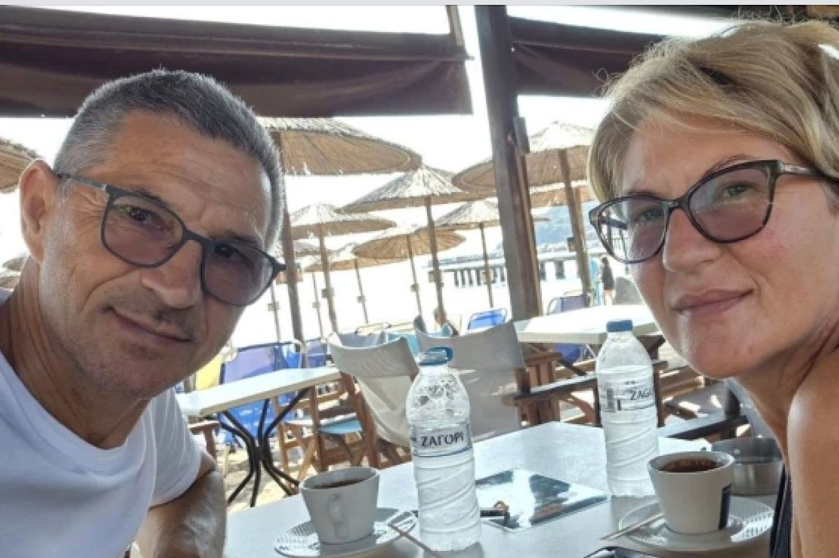 Ljubiša Karović with his wife Svetlana