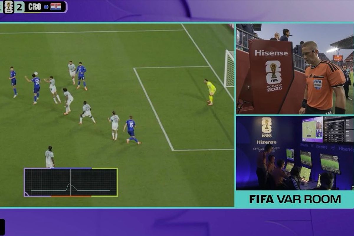 Croatia saw their goal ruled out by ball technology