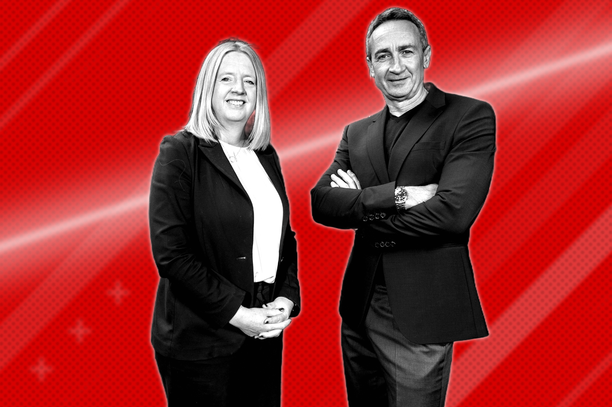 WRU Chief Executive Abi Tierney and Dave Reddin, Director of Rugby and Elite Performance